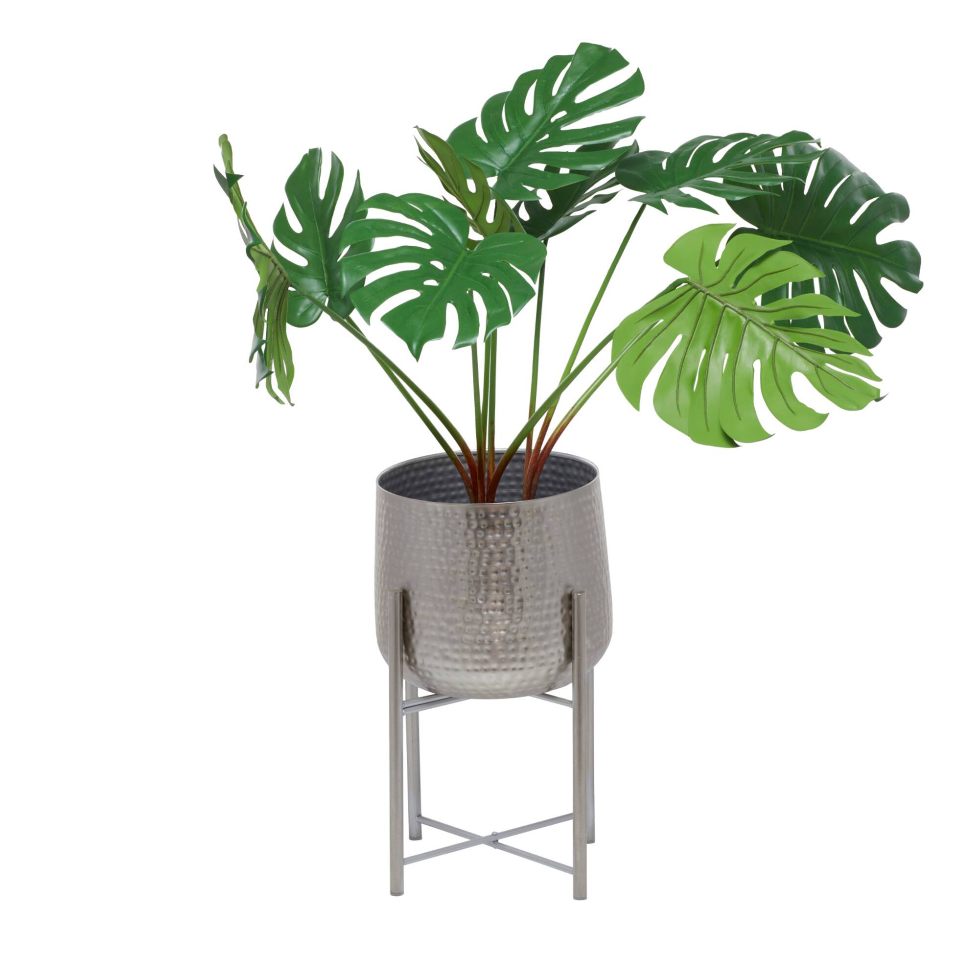 Silver Transitional Planter, Set of 2" 19", 16"